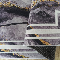 Kusový koberec HONOR Rock - tmavo šedý