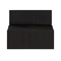 Rozkladacie penové kreslo (matrace) GARDEN - 70x200x14 cm - čierne