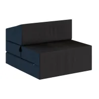 Rozkladacie penové kreslo (matrace) GARDEN - 70x200x14 cm - čierne