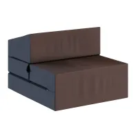 Rozkladacie penové kreslo (matrace) GARDEN - 70x200x14 cm - hnedé