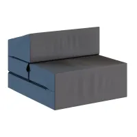 Rozkladacie penové kreslo (matrace) GARDEN - 70x200x14 cm - tmavo šedé