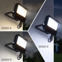 Solight LED reflektor TOP, 20W, max. 2600lm, 3CCT, voliteľný výkon 100/50%, IP65, rýchlokonektor