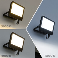 Solight LED reflektor TOP, 50W, max. 6500lm, 3CCT, voliteľný výkon 100/60%, IP65, rýchlokonektor