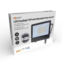 Solight LED reflektor TOP, 50W, max. 6500lm, 3CCT, voliteľný výkon 100/60%, IP65, rýchlokonektor