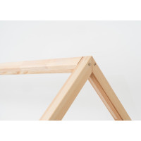Detská domčeková Montessori posteľ z masívu borovice NIKO L - 200x90 cm