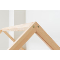 Detská domčeková Montessori posteľ z masívu borovice NIKO L - 200x90 cm