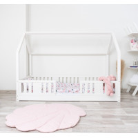 Detská domčeková Montessori posteľ z masívu borovice NIKO L - 160x80 cm