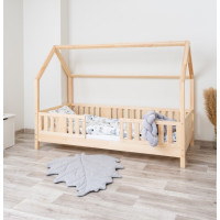 Detská domčeková posteľ z masívu borovice NIKO L 10 - 200x90 cm
