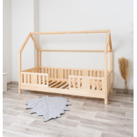 Detská domčeková posteľ z masívu borovice NIKO L 10 - 200x90 cm