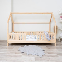 Detská domčeková posteľ z masívu borovice NIKO L 10 - 200x90 cm