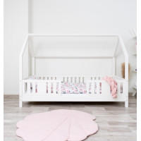 Detská domčeková posteľ z masívu borovice NIKO L 10 - 160x80 cm