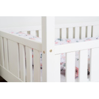 Detská domčeková posteľ z masívu borovice NIKO L 10 - 190x90 cm