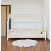 Detská domčeková posteľ z masívu borovice NIKO L 10 - 160x80 cm