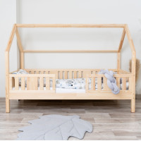 Detská domčeková posteľ z masívu borovice NIKO L 20 - 190x90 cm