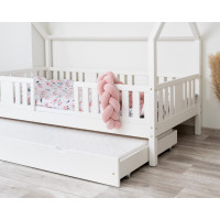 Detská domčeková posteľ z masívu borovice NIKO L 20 - 200x90 cm