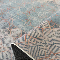 Kusový koberec HONOR Geometry - modrý