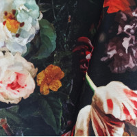 Kusový koberec HONOR Flowers - čierny