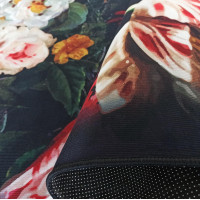 Kusový koberec HONOR Flowers - čierny