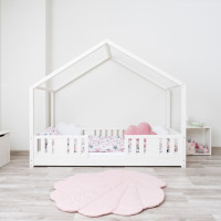 Detská domčeková Montessori posteľ z masívu borovice NIKO S - 190x90 cm