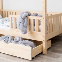 Detská domčeková posteľ z masívu borovice NIKO L 20 - 200x90 cm