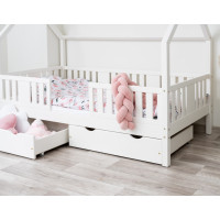 Detská domčeková posteľ z masívu borovice NIKO L 20 - 200x90 cm