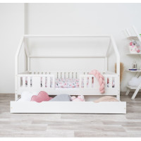 Detská domčeková posteľ z masívu borovice NIKO L 20 - 200x90 cm