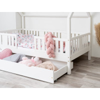 Detská domčeková posteľ z masívu borovice NIKO L 20 - 200x90 cm