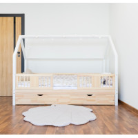Detská domčeková posteľ z masívu borovice NIKO L 20 - 200x90 cm
