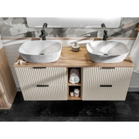 Kúpeľňová závesná skrinka ADÉLA - vysoká - kašmírová