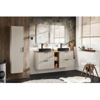 Kúpeľňová závesná skrinka ADÉLA - vysoká - kašmírová