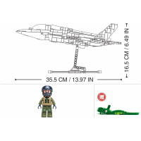 Sluban Model Bricks M38-B1361 Stíhacie lietadlo F-35BS v mierke 1:44