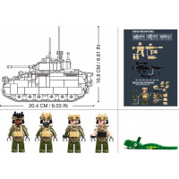 Sluban M38-B1363 Americký ľahký tank M3A3 Bradley