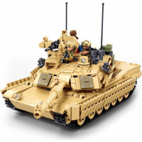 Sluban Model Bricks M38-B1365 Bojový tank M1A2 Abrams TUSK II 2v1