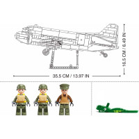 Sluban M38-B1366 Transportné lietadlo Douglas C-47