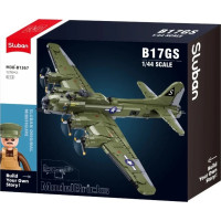 Sluban Model Bricks M38-B1367 Americký bombardér B-17G v mierke 1:44