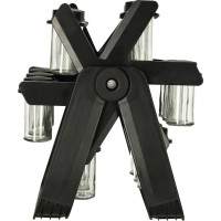 Otočný stojan na koreničky - čierny