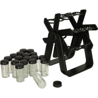 Otočný stojan na koreničky - čierny