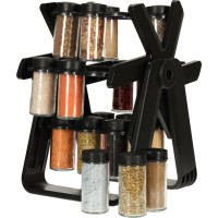 Otočný stojan na koreničky - čierny