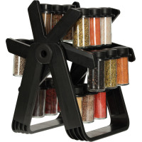 Otočný stojan na koreničky - čierny