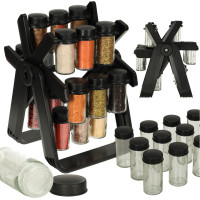 Otočný stojan na koreničky - čierny