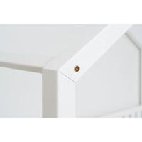 Detská domčeková Montessori posteľ z masívu borovice NIKO S - 200x90 cm