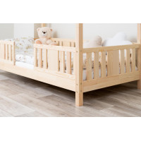 Detská domčeková posteľ z masívu borovice NIKO S 10 - 200x90 cm