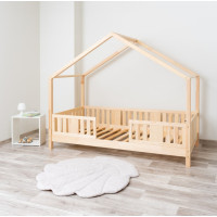 Detská domčeková posteľ z masívu borovice NIKO S 10 - 180x80 cm