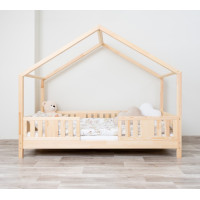 Detská domčeková posteľ z masívu borovice NIKO S 10 - 190x90 cm