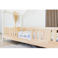 Detská domčeková posteľ z masívu borovice NIKO S 10 - 160x80 cm