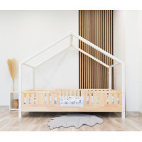 Detská domčeková posteľ z masívu borovice NIKO S 10 - 160x80 cm