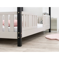 Detská domčeková posteľ z masívu borovice NIKO S 10 - 200x90 cm