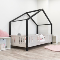 Detská domčeková posteľ z masívu borovice NIKO S 10 - 160x80 cm