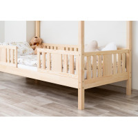 Detská domčeková posteľ z masívu borovice NIKOS 20 - 200x90 cm
