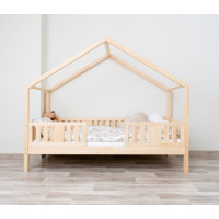 Detská domčeková posteľ z masívu borovice NIKO S 20 - 190x90 cm
